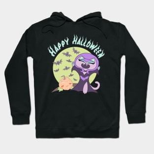 Witch Cat Happy Halloween Pastel Goth Kawaii Hoodie